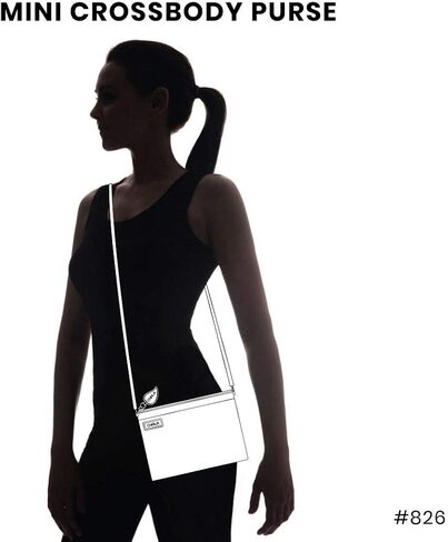 CHALA Mini Crossbody/Purse with Convertible Strap Stylish, Compact, Versatile - Alligator - Taupe in Kuwait