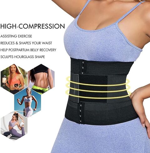 Waist Trainer Corset For Women Tummy Control Workout Hourglass Shaper Girdle Waist Cincher With Steel Bones in Saudi Arabia