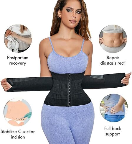 Waist Trainer Corset For Women Tummy Control Workout Hourglass Shaper Girdle Waist Cincher With Steel Bones in Saudi Arabia