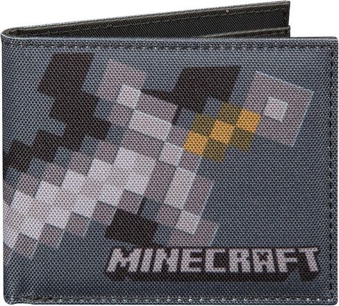 JINX Minecraft Iron Sword Nylon Bi-Fold Wallet, Multi-Colored, One Size in Saudi Arabia