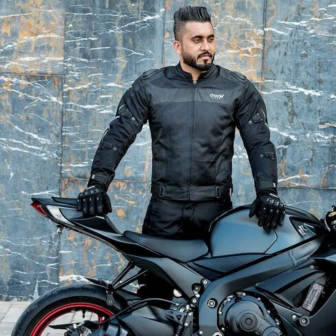 Chocho Mesh Motorcycle Jacket for Men Summer Motorbike Riding Jacket with Armor Racing Protection Jacket in Saudi Arabia