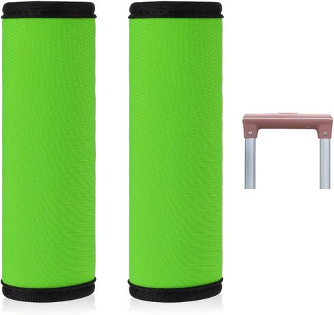 2-Pack Luggage Handle Wrap with Luggage Tags for Suitcases,Bright Colors Luggage Identifiers for Suitcases Soft Suitcase Handle Wraps for Travel Accessories (Fluorescent Green) in Saudi Arabia