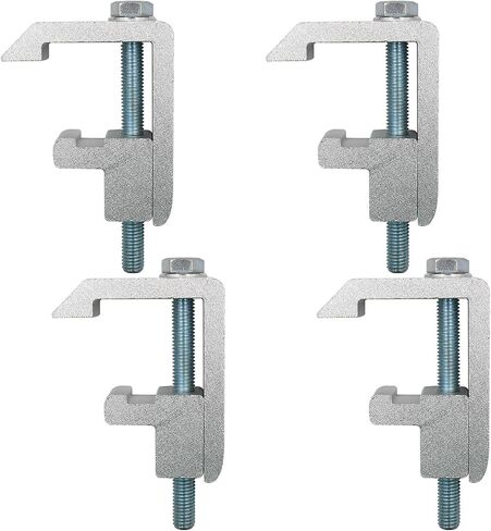 Track System Mounting Clamp, Track System Mounting Clips, P-AC-04N High Strength Truck Cap Topper Clamps Compatible for Toyota Tacoma/Tundra Truck Cap/Camper Shell, Set of 4 -Black in Saudi Arabia