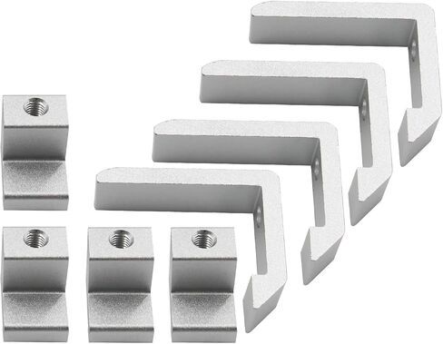 Track System Mounting Clamp, Track System Mounting Clips, P-AC-04N High Strength Truck Cap Topper Clamps Compatible for Toyota Tacoma/Tundra Truck Cap/Camper Shell, Set of 4 -Black in Saudi Arabia