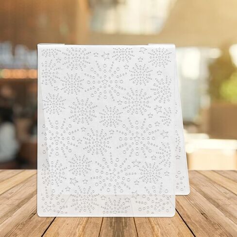 ALIBBON Merry Christmas Background Plastic Embossing Folders for Card Making, Reindeer Flower Background Embossing Folders for DIY Scrapbooking, Deer Folders for Paper Craft Photo Album Decorations in Kuwait