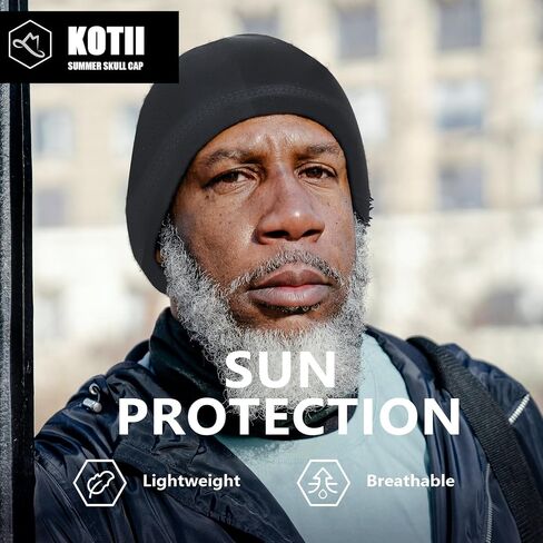 2 Pieces Summer Cooling Skull Cap Helmet Liner Beanie Cycling Running Sweat Wicking Hat for Men Women Lightweight in Saudi Arabia