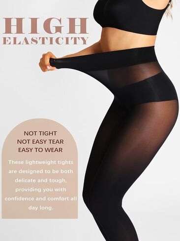 Ultra Strong Pantyhose for Women, Control Top Sheer Tights for Women with Reinforced Toes in Saudi Arabia