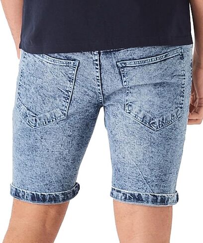 Jean Shorts Men - Stretch Relaxed Fit Mens Denim Shorts - Casual Five Pockets Mens Jean Shorts for Summer Outdoor in Saudi Arabia