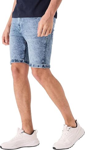 Jean Shorts Men - Stretch Relaxed Fit Mens Denim Shorts - Casual Five Pockets Mens Jean Shorts for Summer Outdoor in Saudi Arabia