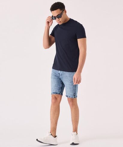 Jean Shorts Men - Stretch Relaxed Fit Mens Denim Shorts - Casual Five Pockets Mens Jean Shorts for Summer Outdoor in Saudi Arabia