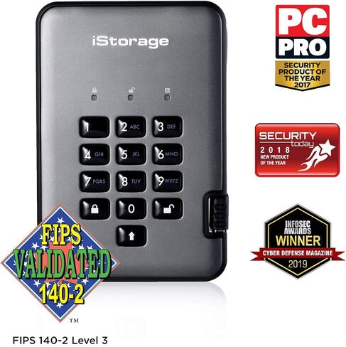 iStorage diskAshur PRO2 Secure encrypted SSD C-X Range (1TB) in Saudi Arabia