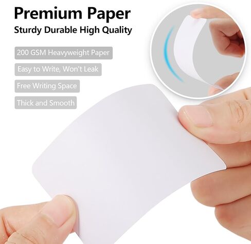 MaxGear 100Pcs Blank Business Cards, Small Note Cards Small Blank Cards, 3.5" x 2" Thank You Cards Small Business, Message Cards DIY Gift Cards, Small Cardstock, Kraft Paper, 200 GSM White Cards in Saudi Arabia