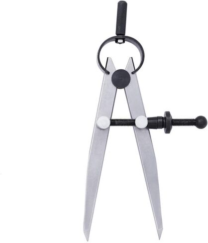 Brccee AC 4 inch Leathers DIY Adjustable Edge Creaser Wing Divider,Rotating Craft Tool Leathercraft Compasses, Compass Drawing Tool in Kuwait
