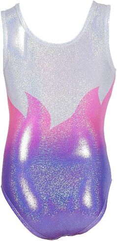Aosva 5 in 1 Gymnastics Leotards Set for Girls One-piece Sparkle Colorful Dancing Athletic Leotards Shorts Set 2-14Years in Kuwait