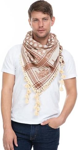 Jerusalem Scarf, Sudra, Turban Desert Shemagh, Keffiyeh, 100% Cotton in Saudi Arabia