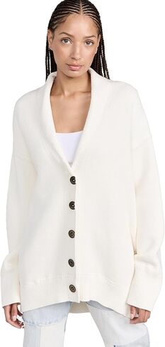 Free People Chamomile Cardi مغسول باللون الأسود MD (للسيدات 8-10) in Kuwait