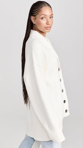 Free People Chamomile Cardi مغسول باللون الأسود MD (للسيدات 8-10) in Kuwait