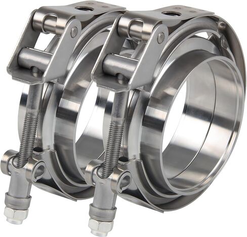 3 inch Quick Release V Band Clamp with Male Female Flanges 304 Stainless Steel 2pcs in Saudi Arabia