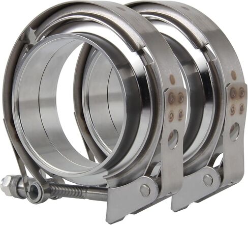 3 inch Quick Release V Band Clamp with Male Female Flanges 304 Stainless Steel 2pcs in Saudi Arabia