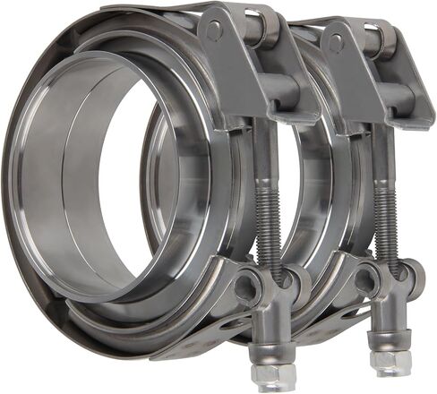 3 inch Quick Release V Band Clamp with Male Female Flanges 304 Stainless Steel 2pcs in Saudi Arabia