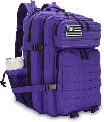 حقيبة الظهر التكتيكية العسكرية 45L / 25L 3 Day Assault Pack Molle Daypack حقيبة ظهر للمشي لمسافات طويلة للرجال والنساء in Kuwait