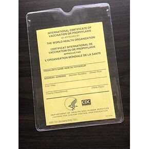 International Certificate of Vaccination with Vinyl Cover