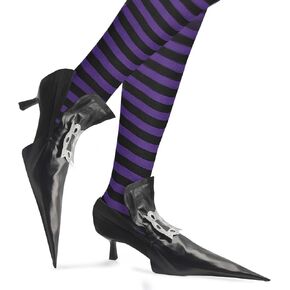 Witch Costume Shoe Covers, Black Witch Shoe Covers, Witch Accessories for Costume, Witch Costume for Woman, Spooky Costume Accessory for Halloween
