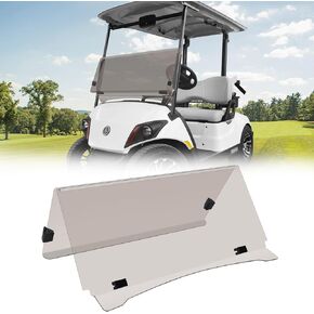 Tinted/Smoke Golf Cart Windshield (2007-2016) for Yamaha G29 Drive Folding Down Gas or Electric Golf Cart