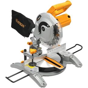 Hoteche Miter Saw 8-1/4-Inch Table Saw 11-Amp Single Bevel Compound Saw Chop Wood Circular Saw with Saw Blade