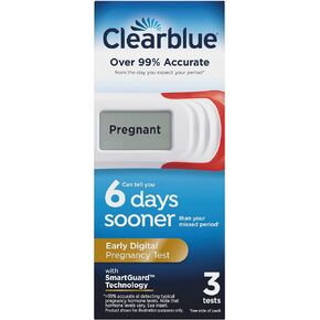 Clearblue Early Digital Pregnancy Test, Early Detection at Home Pregnancy Test, 2 Ct in Kuwait