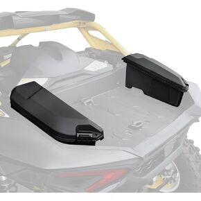 13.5L Rear Side Bed Cargo Boxes for Can-Am Maverick R, Waterproof Poly Cargo Storage Boxes Tool Bin Organizer for Can Am Maverick R X RS 2024+ Accessories, Replace #715007372, 2PCS