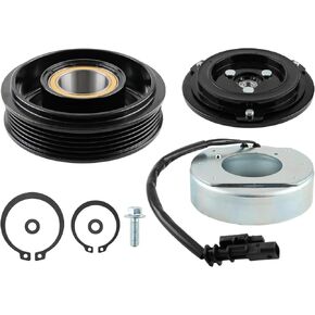 AC Compressor Clutch Kit Compatible with 2012 Chevrolet Cruze 1.4L 2012-2015 158271 157271 13414019 13412250 13385464 13377057 39133197 CO 22226C 6512823 5512823 7512823 A/C Compressor