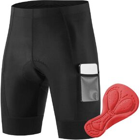 NuCamper Men's Cycling Shorts 3D Padded Bicycle Riding Pants Road Biking Mountain Bike Shorts for Men Breathable Cycle Tights