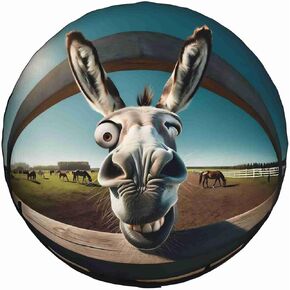 Funny Donkey RV Spare tire Cover Wheel Protectors Weatherproof Wheel Covers Waterproof Universal Fit for Trailer Rv SUV Truck Camper Travel Trailers 15inch, HvoC-002