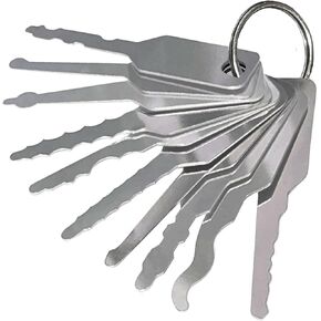 10 Pcs Hook Set Repair Tool Sets, Automotive Use Hook Hand Duty Tools, Stainless Steel Car Pick Tool Kit Heavy Duty Hand for Forklift Lgnition Cabinet Tool