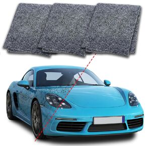 3PCS Nano Sparkle Cloth for Car Scratches, Nano Sparkle Cloth Car Scratch Remover, Nano Magic Cloth Easy to Repair Light Scratch, Water Spots and Car Paint