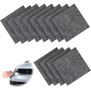 12pcs Nano Cloth, 3.94x3.94in Car Sparkle Scratch Remover Multi-Purpose Shine Cleaning Cloth to Erase Car Scratch Cloth for Easily Repair Vehicles Tool Paint Residues Water Spots