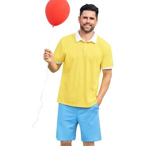 Arvilhill Men's Halloween Costume Adult Christopher Robin Shirt Short Sleeve Cosplay