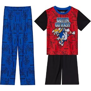 Sonic Boys' Short Sleeve 3pc Pajama Set