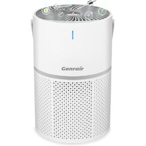 Air Purifiers for Bedroom： Hepa Air Purifier 5 Layers H13 Desk Air Purifier With Essential Oil Diffuser Quiet Air Purifier Pet Air Purifier For Dorm Room (1PCS Upgrade White)