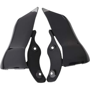 Side Wing Air Deflector Black Adjustable Windshield for Harley Road Glide FLTRX Ultra FLTRU 2015-2023