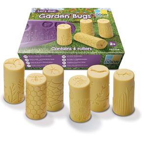 Yellow Door Let's Roll Garden Bugs Clay Rollers, Yellow, Set of 6 (YUS1154)