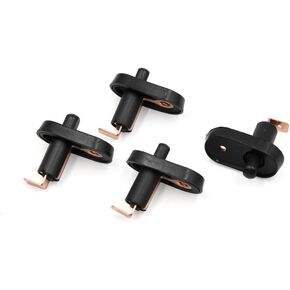 uxcell 4pcs Universal Car Interior Door Jamb Courtesy Light Lamp Switch Button Black