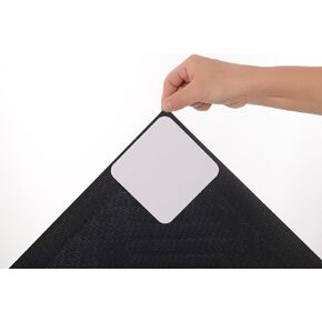 4 Pcs Non Slip Rug Pads, Gripper for Rug for Hardwood Floors, Tile, Wood Under Rug Carpet Tape Stickers, Reusable Washable Adhesive Stickers
