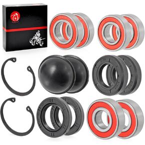 Front & Rear Wheel Bearing Seal Hub Dust Cover Kit For Yamaha Golf Cart G2 G8 G9 G11 G14 G16 G20 G21 G22 1985-2007