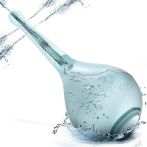 Enema Douche Anti Back-Flow, Amal Douche Dottle Anal Enema Bulb with 5 Spouts, Reusable Enima Vaginal Cleaner kit for Men Women（Blue）