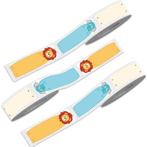 Phomemo D30 3 Roll Adhesive Cute Animals Pattern Label Paper 0.55" X 1.57" (14mm X 40mm) for Labeling Kid Items, for School, Organization, 160 Labels for Each Roll