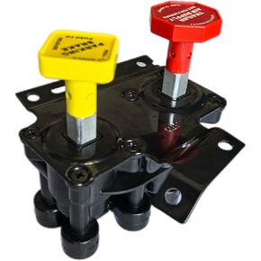 MV3 Dash Valve KN20619 for Volvo Haldex 3/8″ Push to Connect 1/4″ Unthreaded Mount Hole Trailer Parking Style B Hand Operated Valve 20560009 85123221 20523171 RKN20619