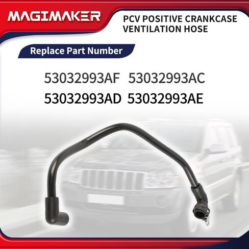 خرطوم تهوية علبة المرافق الإيجابي PCV 53032993AF متوافق مع جيب جراند شيروكي كوماندر ليبرتي متوافق مع دودج نيترو داكوتا دورانجو رام 3.0 لتر 3.7 لتر 4.0 لتر 2007-2012 53032993AC in Saudi Arabia
