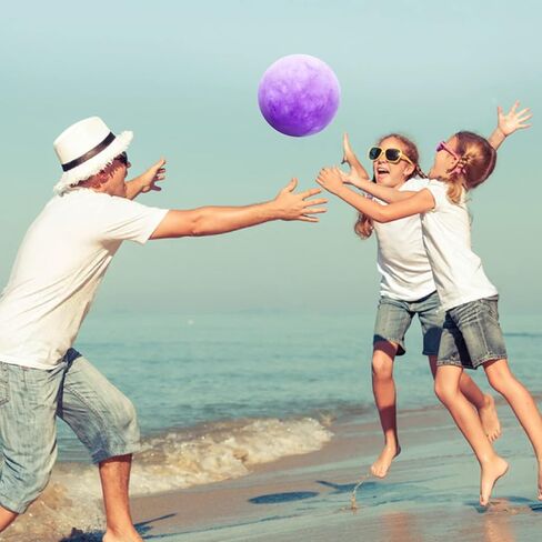 GCQJOQ 3 Pcs Marbleized Bouncy Balls for Kids Large-Sized Ball Inflatable Rubber Playground Sensory Balls for Beach Pets Indoor Outdoor Kickball Water Balls in Saudi Arabia